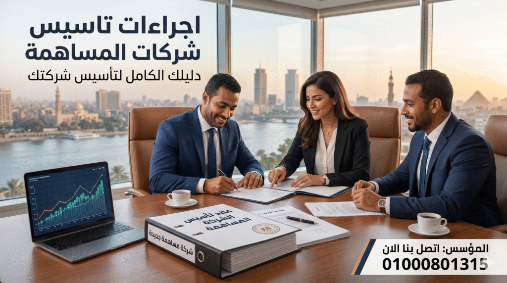 اجراءات تاسيس شركات المساهمة
