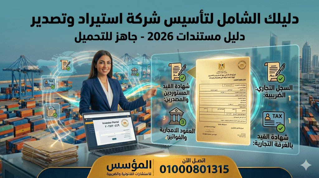 الاوراق المطلوبة لتاسيس شركة استيراد وتصدير