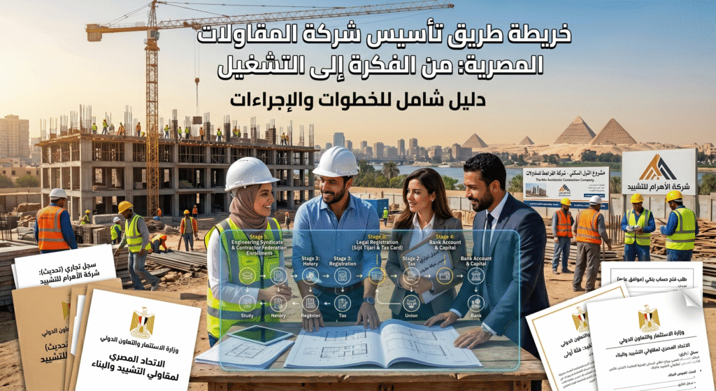 اجراءات تاسيس شركة مقاولات