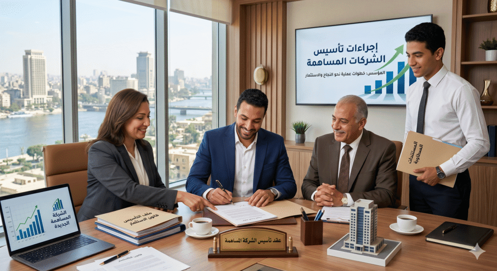 اجراءات تاسيس شركات المساهمة