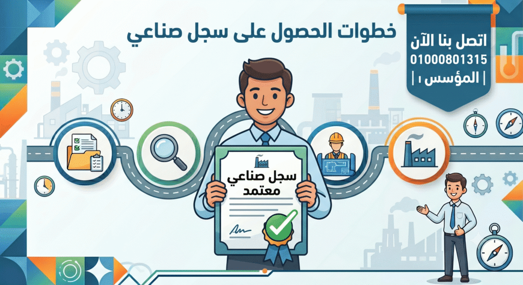 خطوات الحصول على سجل صناعي
