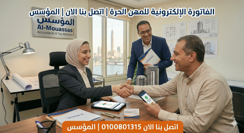 الفاتورة الإلكترونية للمهن الحرة