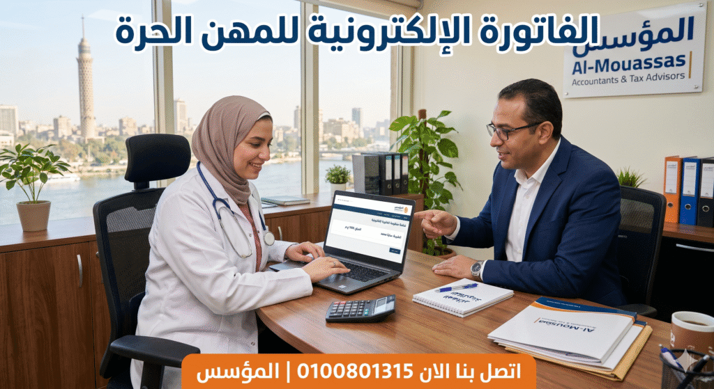 الفاتورة الإلكترونية للمهن الحرة