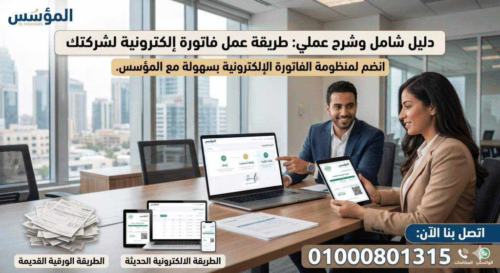 طريقة عمل فاتورة الكترونية