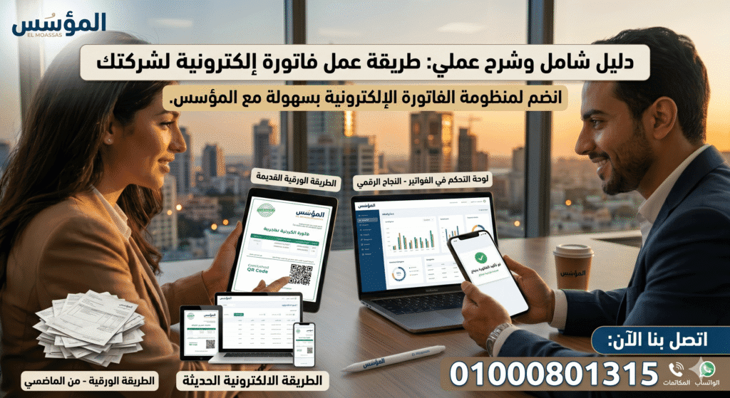طريقة عمل فاتورة الكترونية