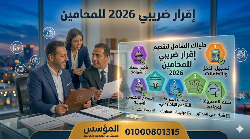 تقديم الإقرار الضريبي للمحامين