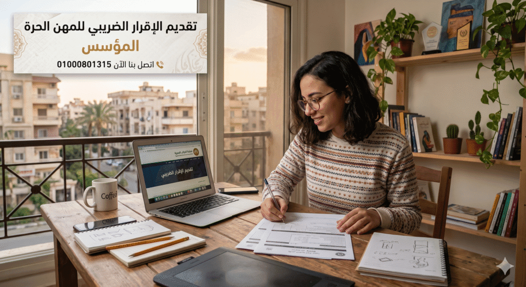 تقديم الاقرار الضريبي للمهن الحرة