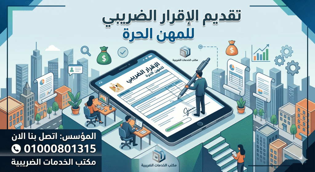 تقديم الاقرار الضريبي للمهن الحرة