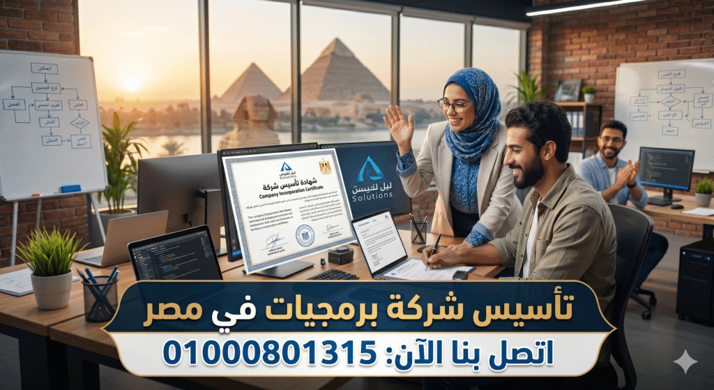 تأسيس شركة برمجيات في مصر