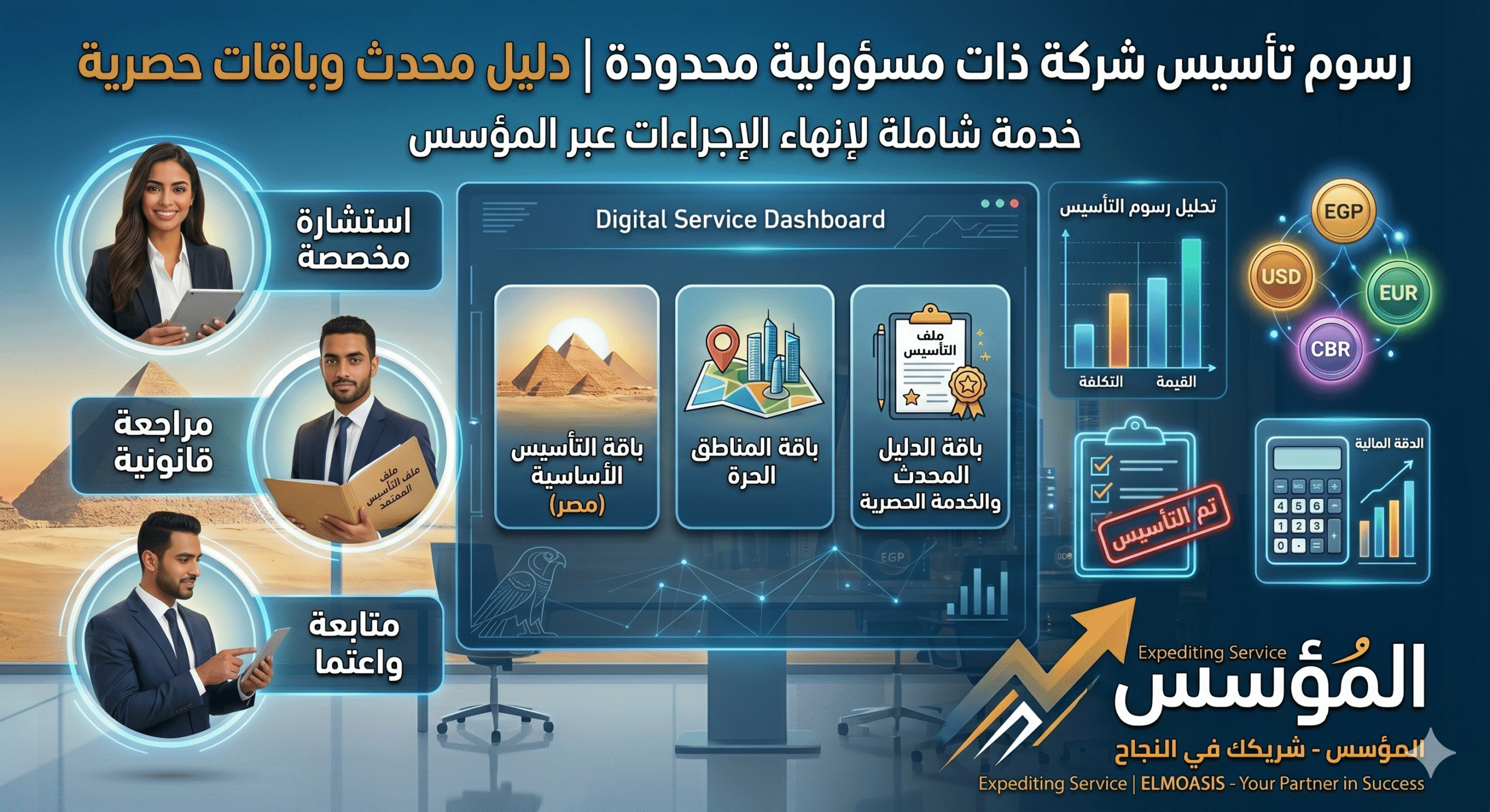 رسوم تأسيس شركة ذات مسؤولية محدودة 