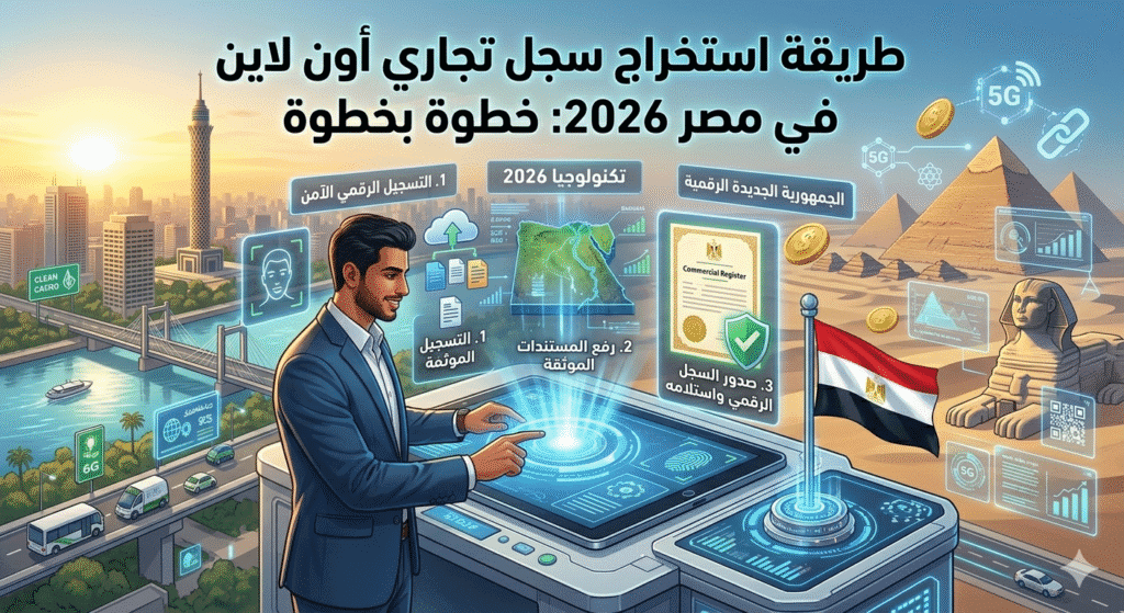 طريقة استخراج سجل تجاري أون لاين
