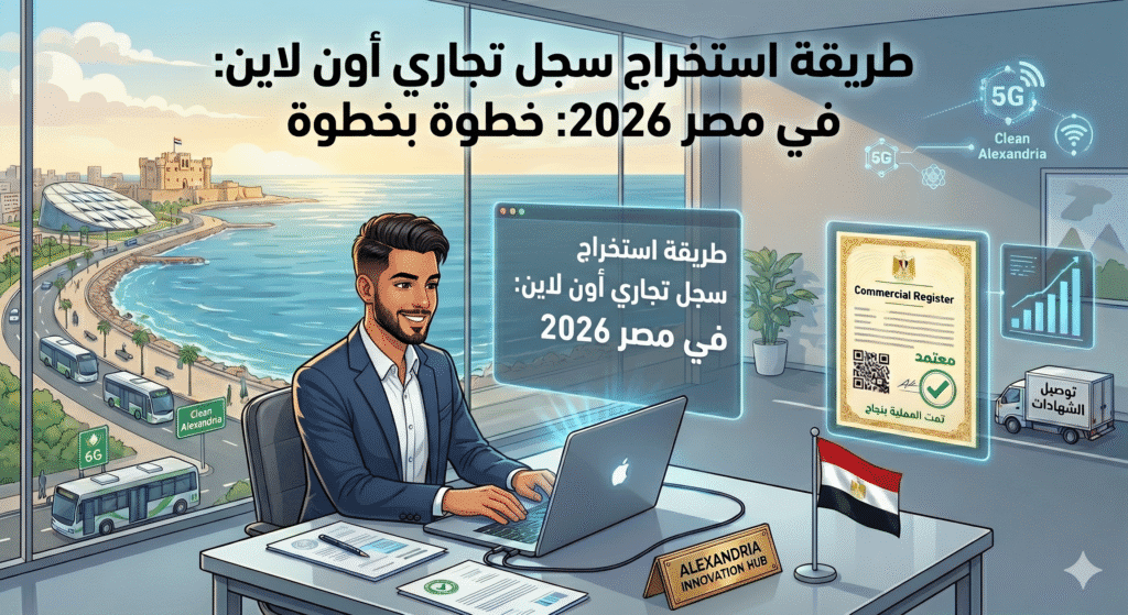 طريقة استخراج سجل تجاري أون لاين