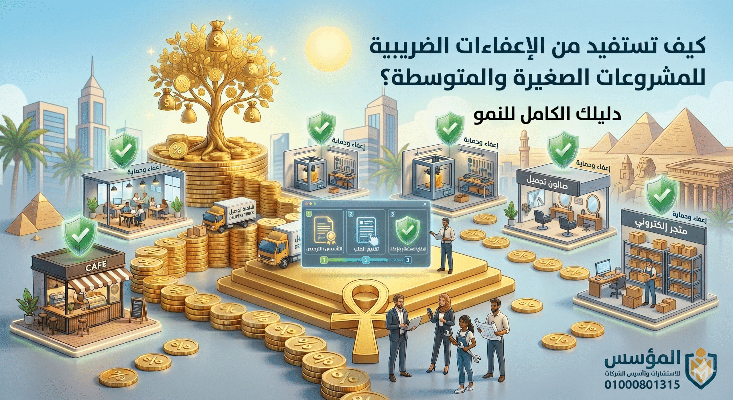 الإعفاءات الضريبية للمشروعات