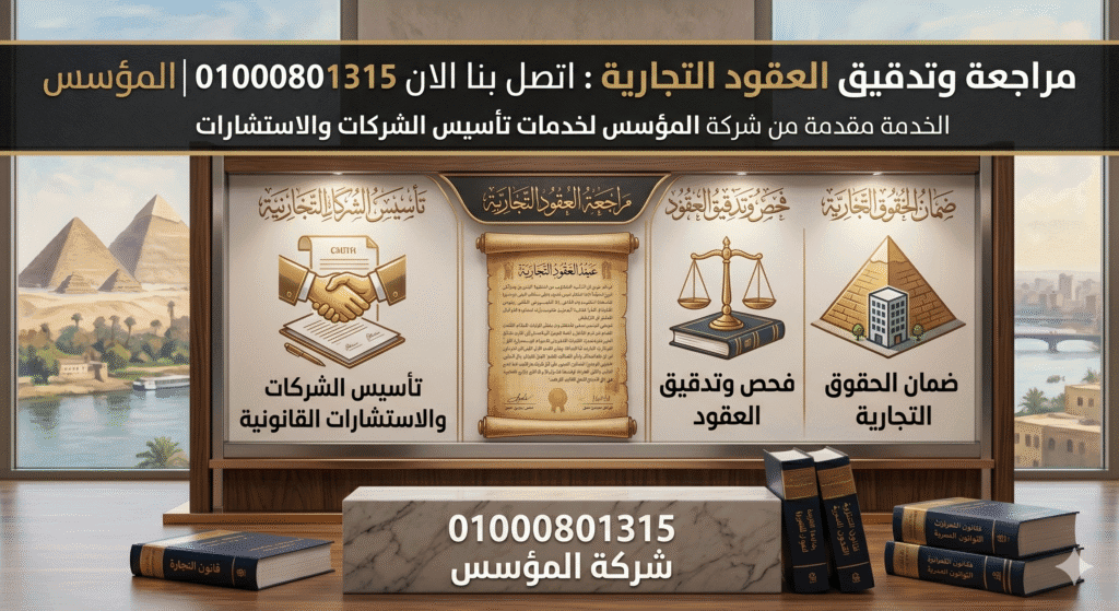 مراجعة وتدقيق العقود التجارية